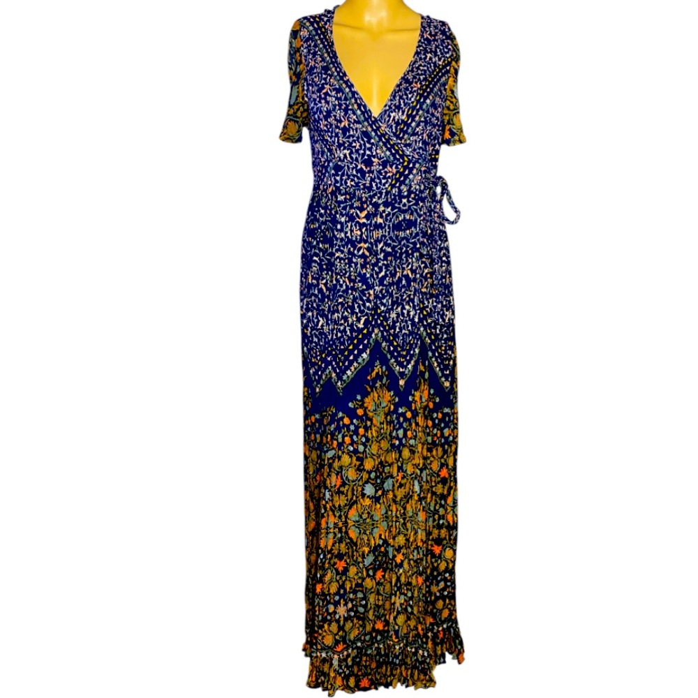 Patrons of Peace Boho Floral Maxi Wrap
Dress XS